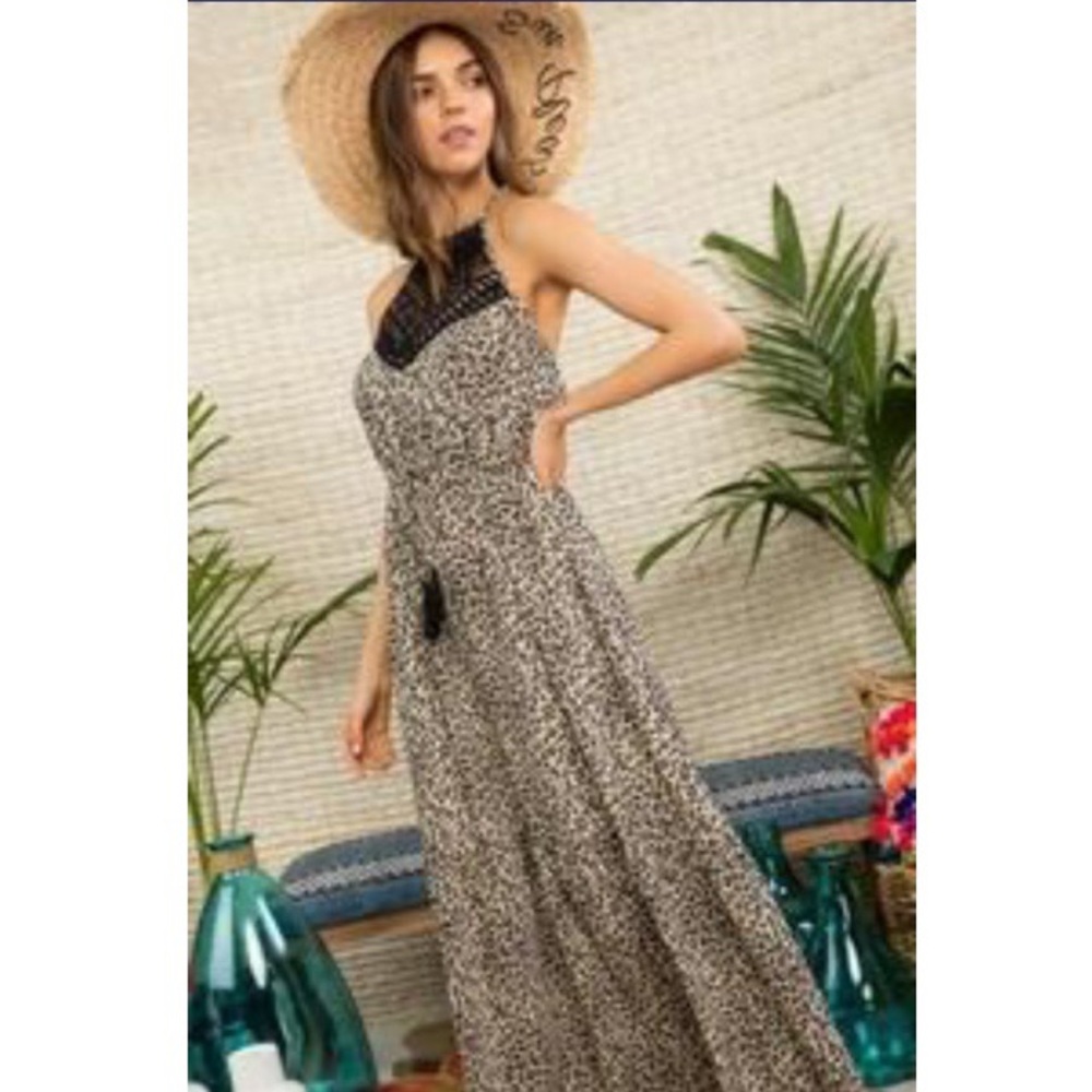Leopard Print Maxi Dress